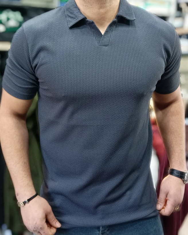 تیشرت مردانه یقه اولد مانی(تیشرت مدل ماسیمو دیوتی)ارجینال