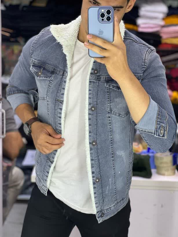 کت لی داخل خز طوسی ارجینال ترک