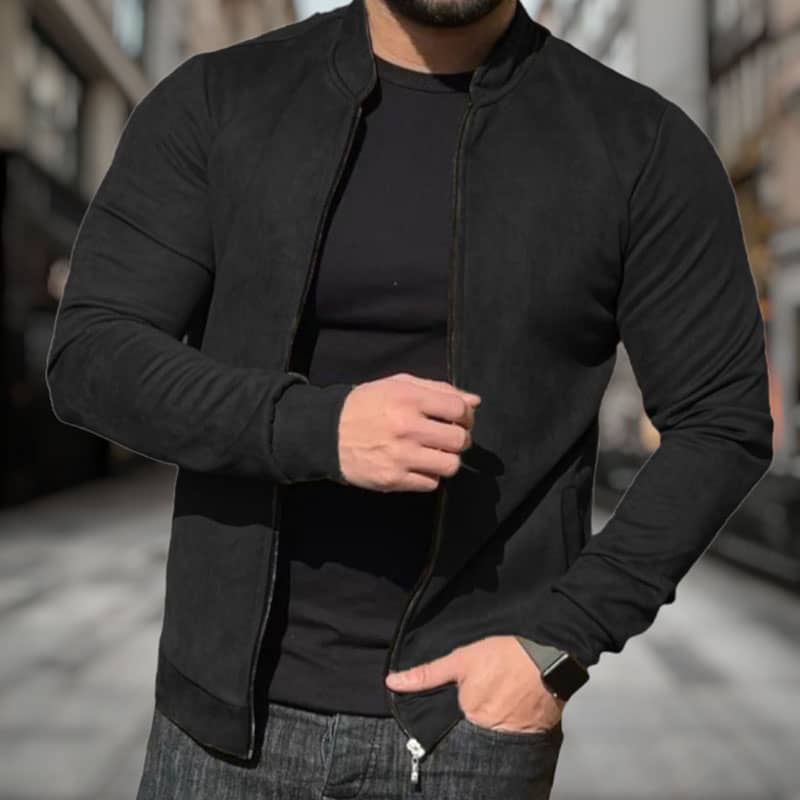 سویشرت مخمل سوییت مردانه اورجینال رنگ مشکی