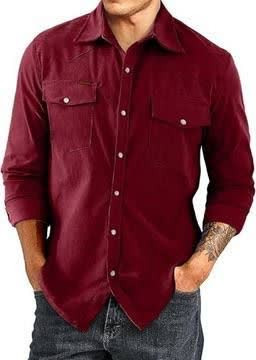 پیراهن کبریتی زرشکی دو جیب ویژه شب یلدا – گرم، نرم و فوقالعاده چشمگیر