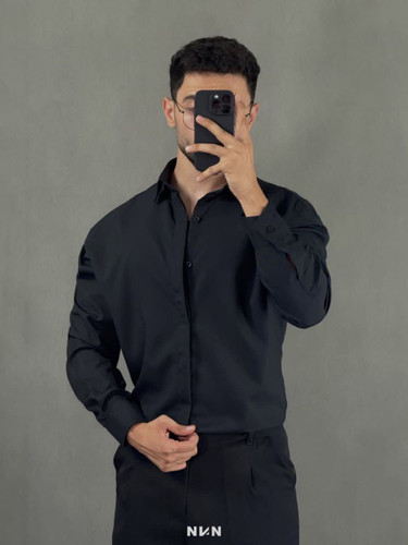 پیراهن آستین بلند دکمه مخفی ترک؛ ترکیب ظرافت و رنگهای ترند