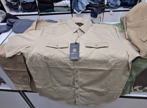 پیراهن کتان لی مردانه آستین بلند دو جیب ترک؛ استایل روزمره شیک با رنگهای خاص