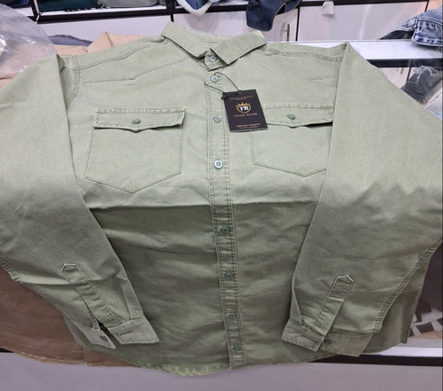 پیراهن کتان لی مردانه آستین بلند دو جیب ترک؛ استایل روزمره شیک با رنگهای خاص