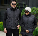 پافر کلاه دار مردانه اورجینال ترک مشکی