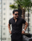 پیراهن آستین کوتاه تک رنگ